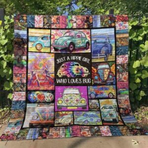 Just A Hippie Girl Quilt Blanket Ver 2  Quilt